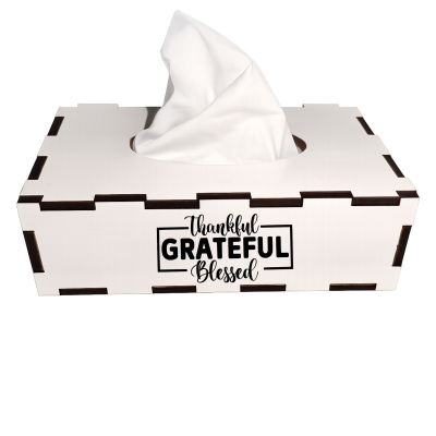 Small Tissue Box : Thankful